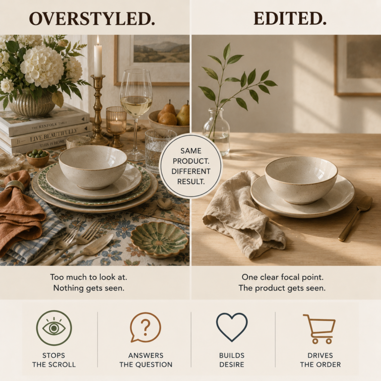 Why Showing Everything Sells Nothing — The Overstyling Trap